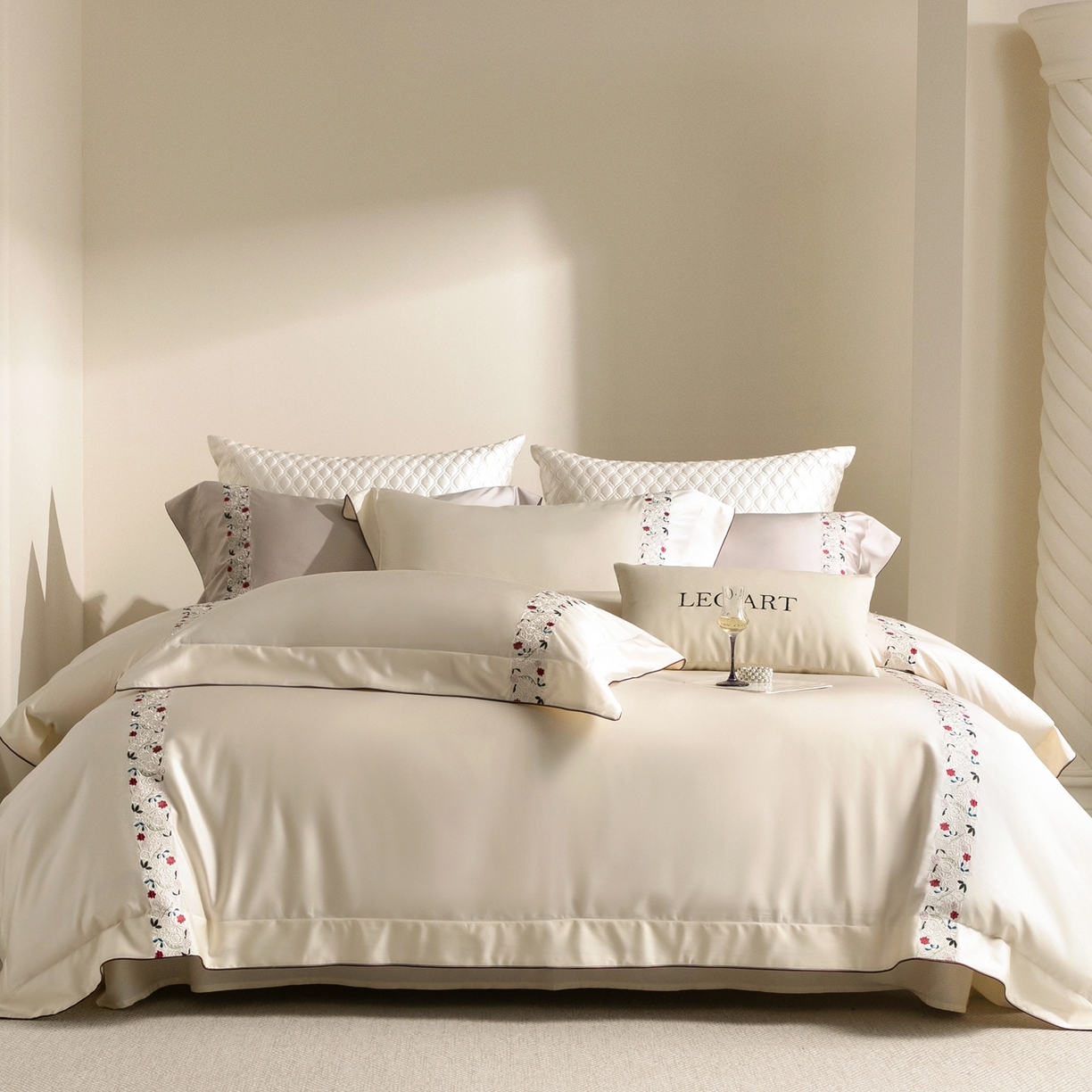 91家纺网 家纺一手货源 找家纺 （总）涞澳家纺 2026新款东帝兴岚雾天丝棉四件套-云莳记