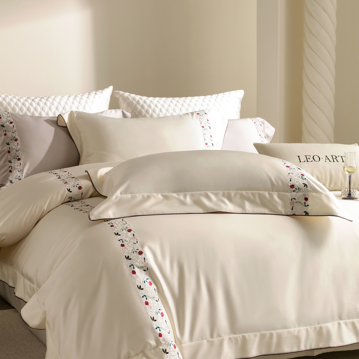 91家纺网 家纺一手货源 找家纺 （总）涞澳家纺 2026新款东帝兴岚雾天丝棉四件套-云莳记