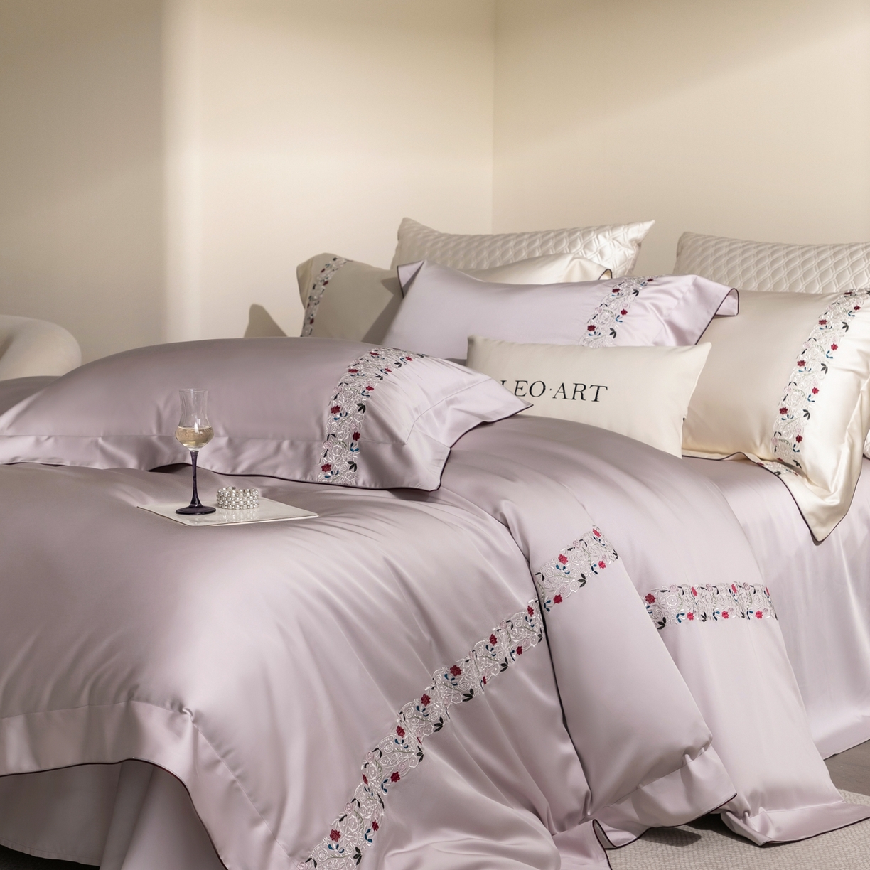 91家纺网 家纺一手货源 找家纺 （总）涞澳家纺 2026新款东帝兴岚雾天丝棉四件套-云莳记