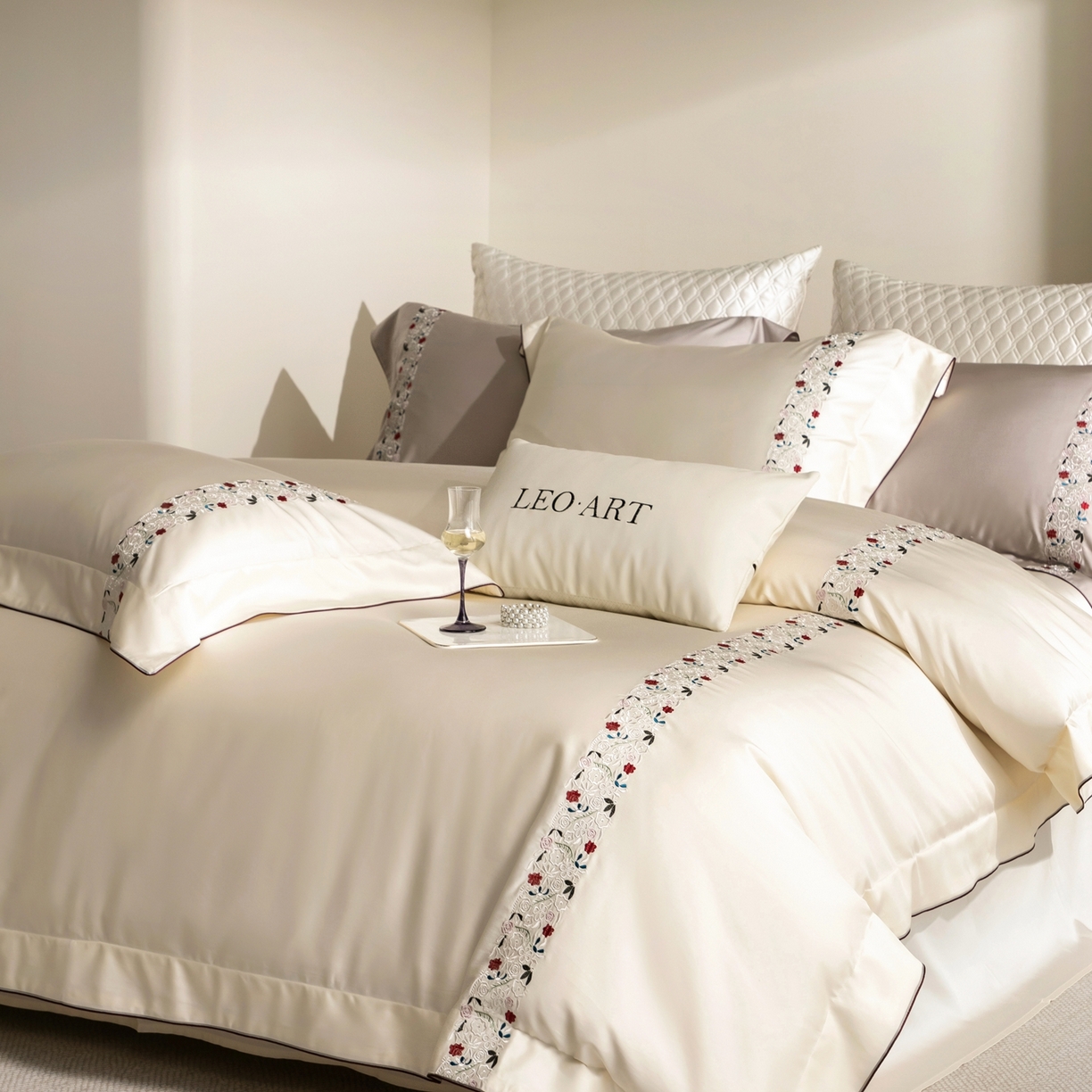 91家纺网 家纺一手货源 找家纺 涞澳家纺 2026新款东帝兴岚雾天丝棉四件套-云莳记 云莳记-纯净白