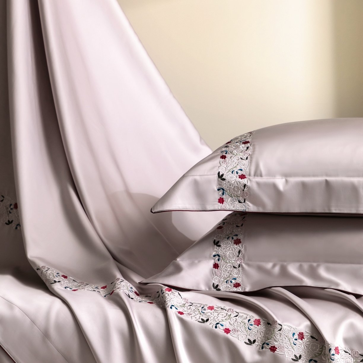 91家纺网 家纺一手货源 找家纺 涞澳家纺 2026新款东帝兴岚雾天丝棉四件套-云莳记 云莳记-奶灰