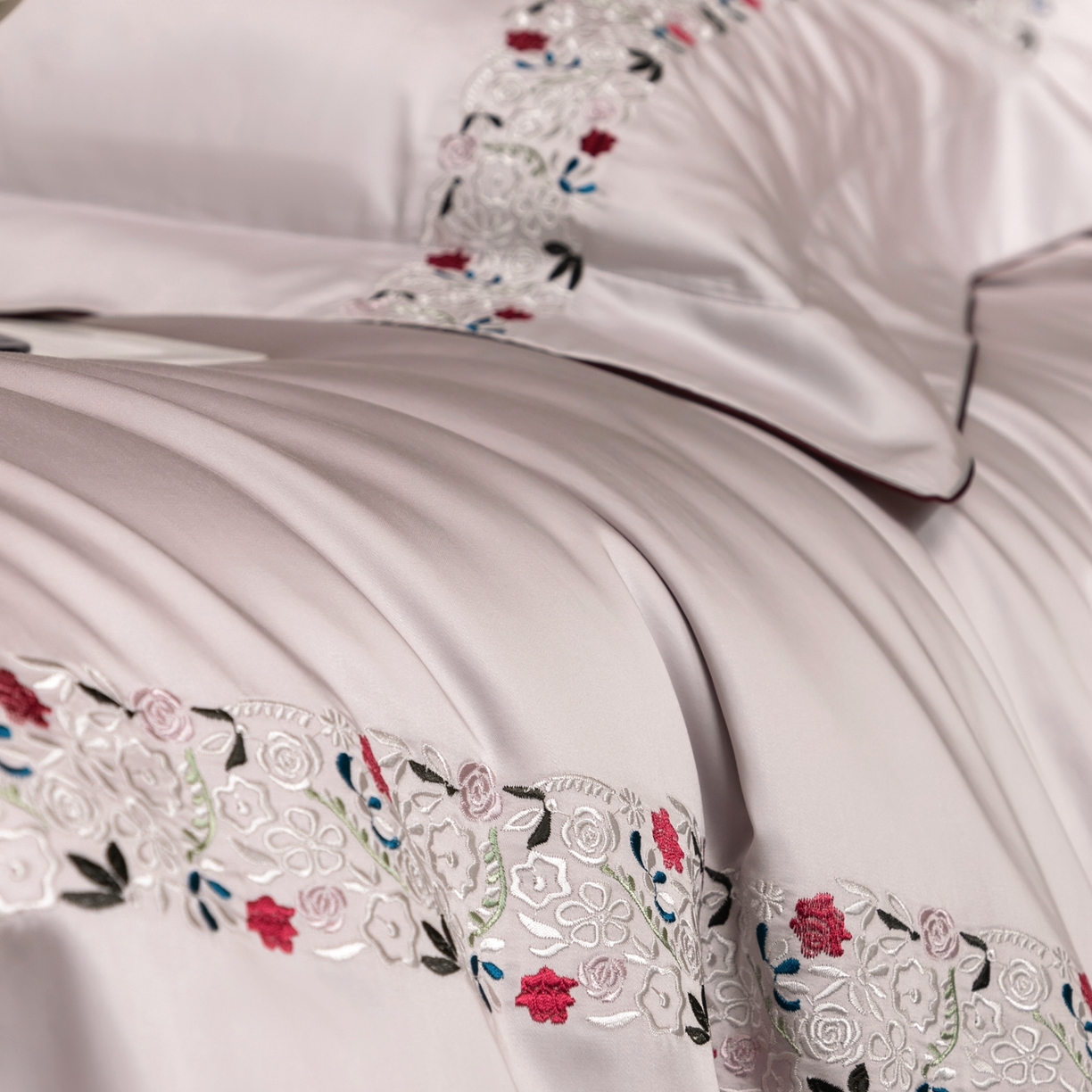 91家纺网 家纺一手货源 找家纺 涞澳家纺 2026新款东帝兴岚雾天丝棉四件套-云莳记 云莳记-奶灰