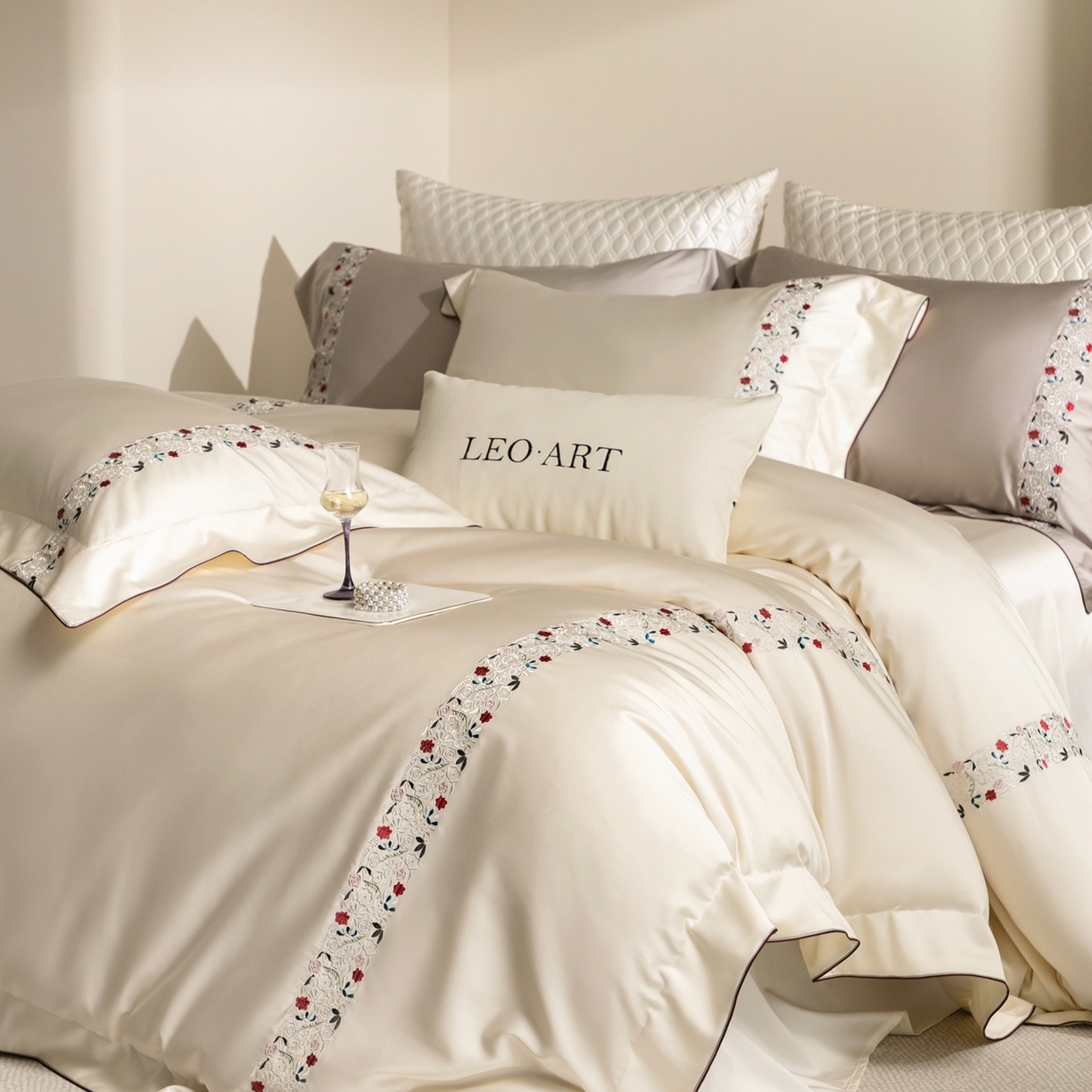 91家纺网 家纺一手货源 找家纺 涞澳家纺 2026新款东帝兴岚雾天丝棉四件套-云莳记 云莳记-纯净白