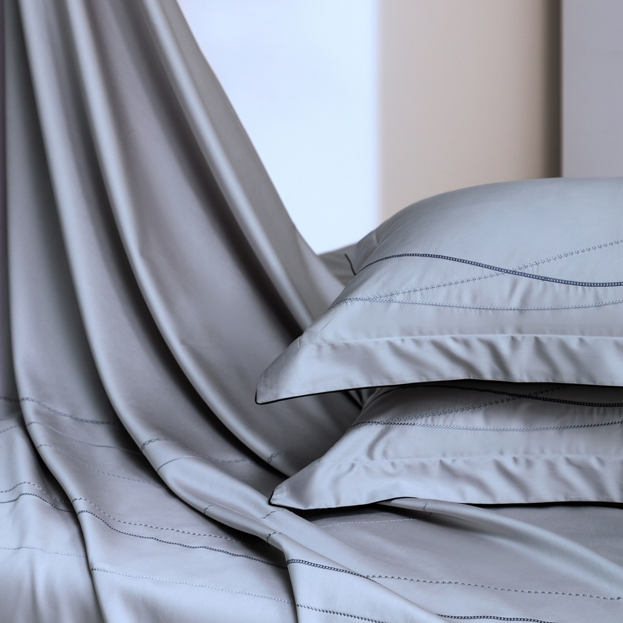 91家纺网 家纺一手货源 找家纺 （总）涞澳家纺 2026新款埃及长绒棉纯棉四件套-简行