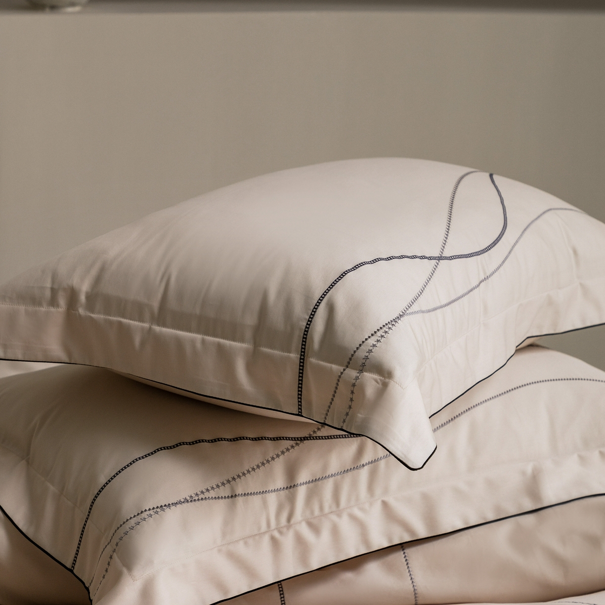 91家纺网 家纺一手货源 找家纺 涞澳家纺 2026新款埃及长绒棉纯棉四件套-简行 简行-玉粉