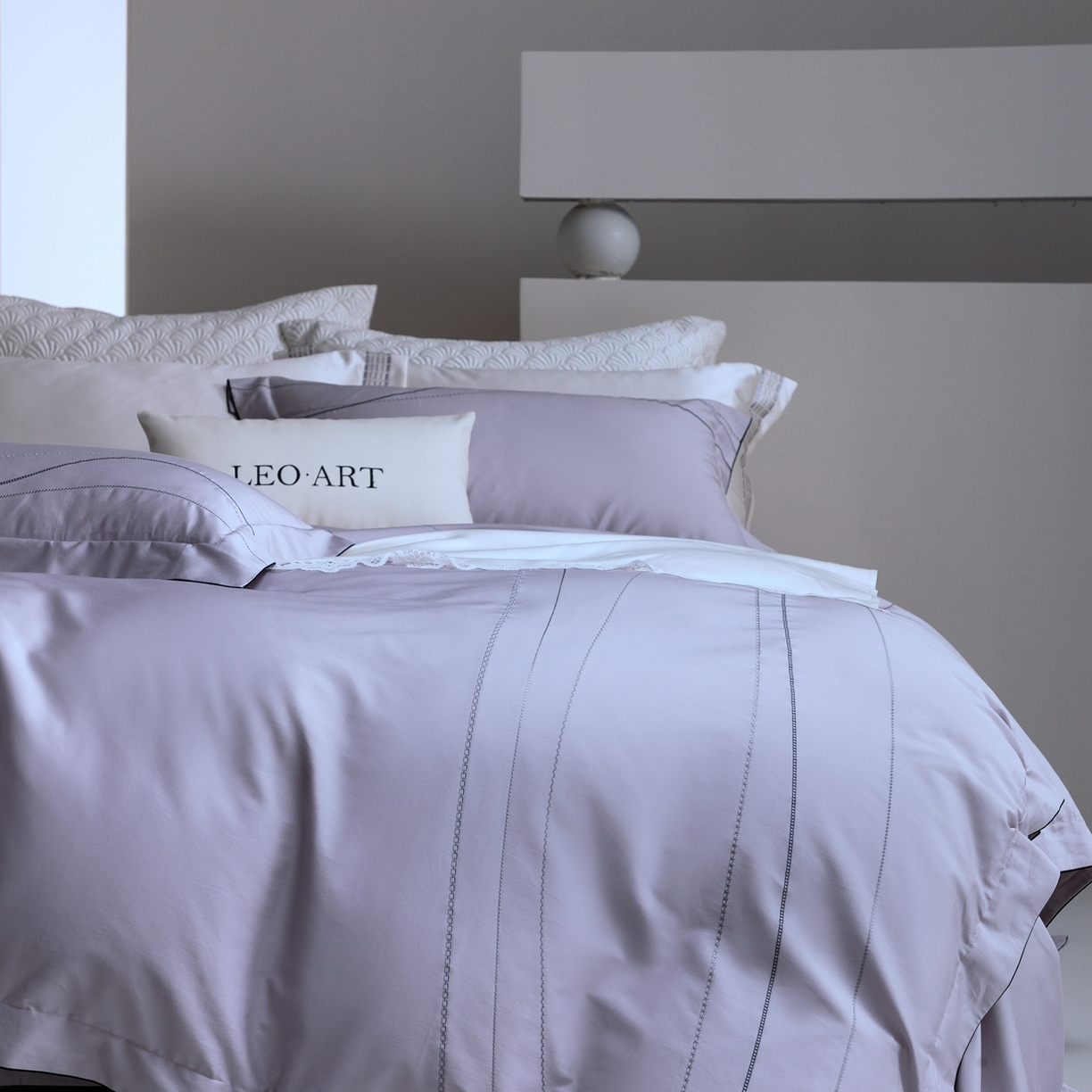 91家纺网 家纺一手货源 找家纺 涞澳家纺 2026新款埃及长绒棉纯棉四件套-简行 简行-月光银