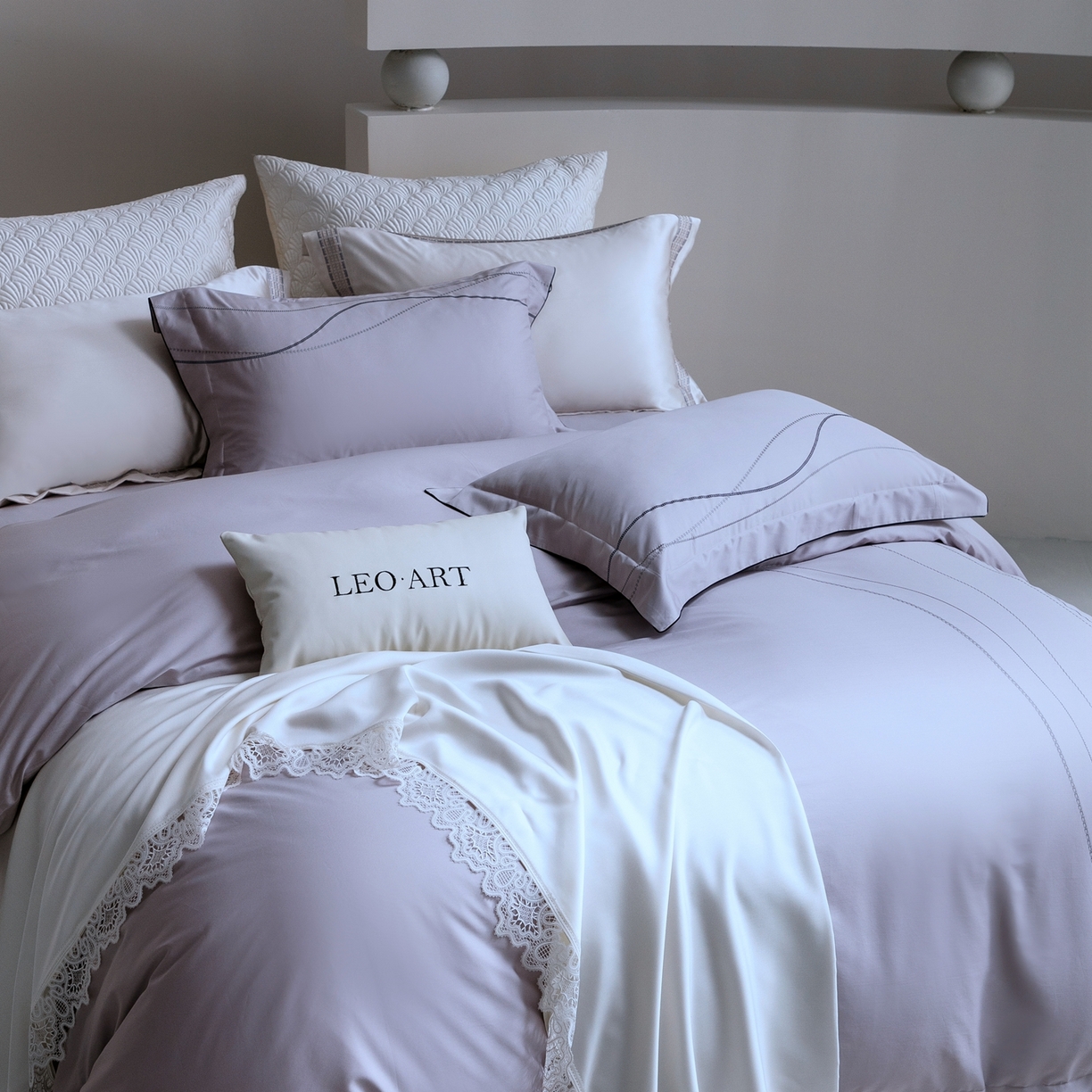 91家纺网 家纺一手货源 找家纺 涞澳家纺 2026新款埃及长绒棉纯棉四件套-简行 简行-月光银