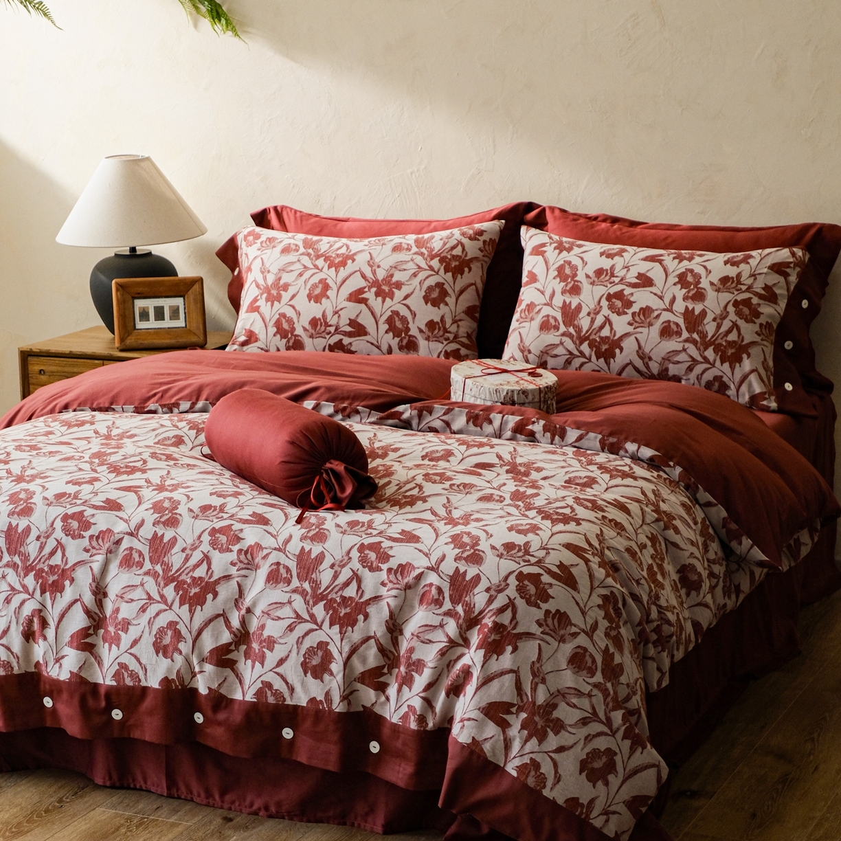 91家纺网 家纺一手货源 找家纺 （总）涞澳家纺 2026新款全棉纯棉色织提花（婚庆）四件套