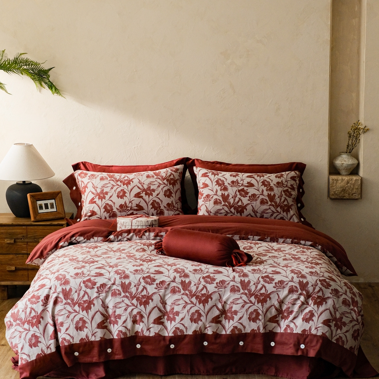 91家纺网 家纺一手货源 找家纺 （总）涞澳家纺 2026新款全棉纯棉色织提花（婚庆）四件套