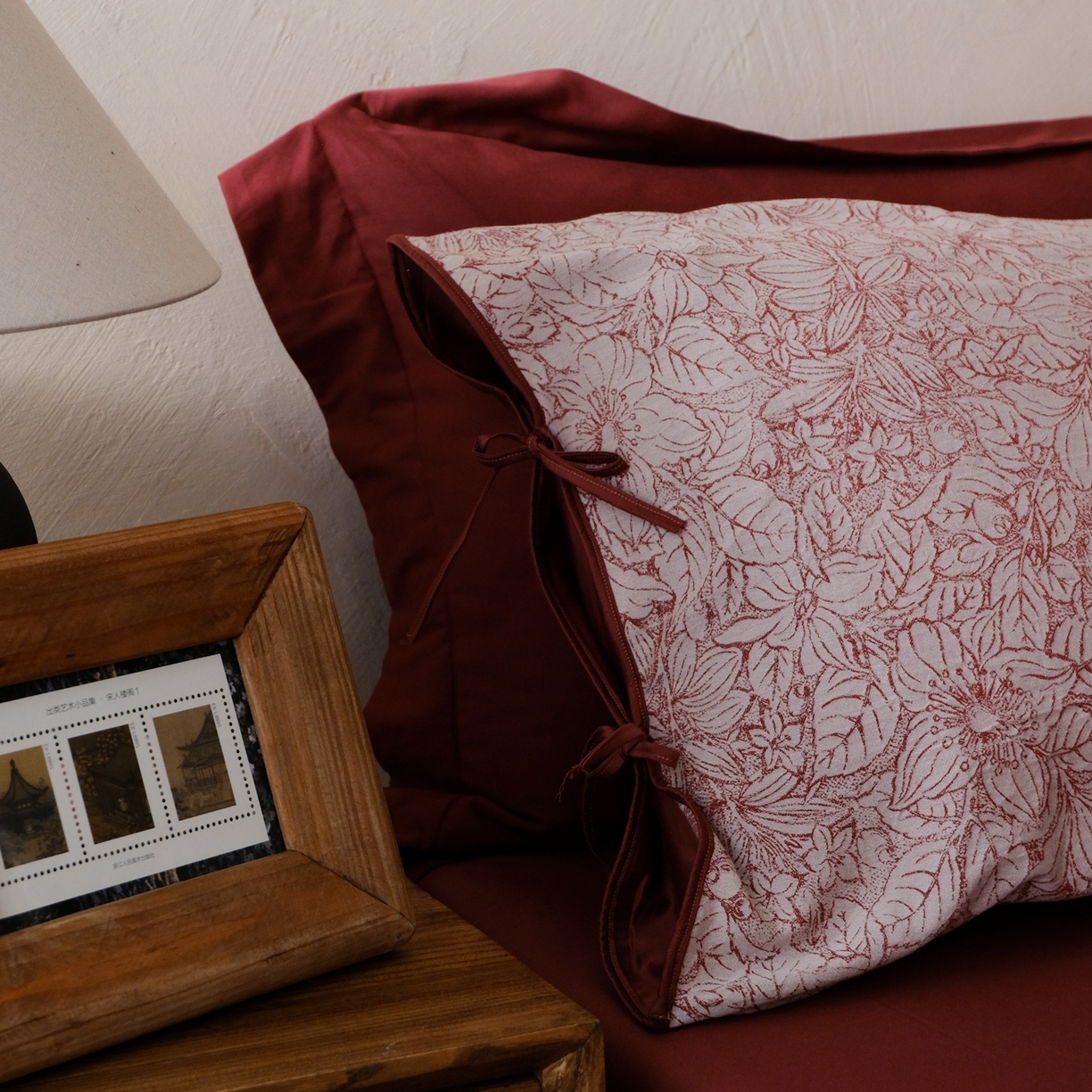 91家纺网 家纺一手货源 找家纺 涞澳家纺 2026新款全棉纯棉色织提花（婚庆）四件套 吉庆红韵