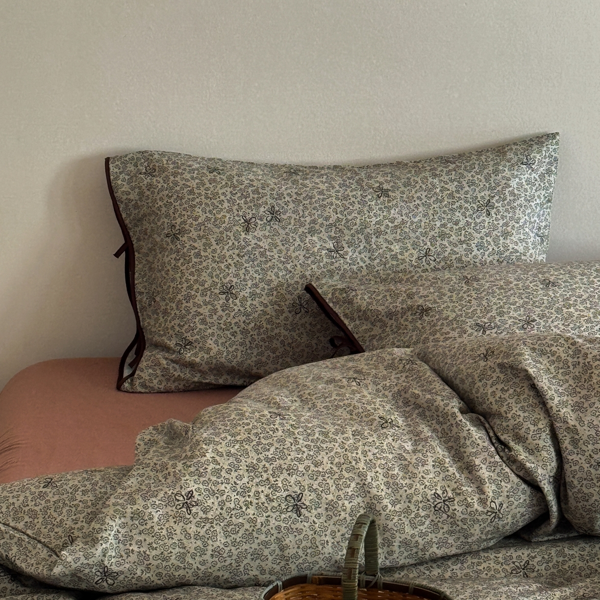 91家纺网 家纺一手货源 找家纺 涞澳家纺 2026新款全棉纯棉双层纱四件套 兰芷悠悠