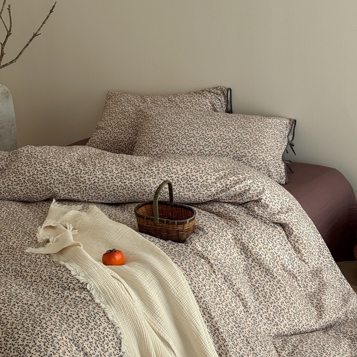 91家纺网 家纺一手货源 找家纺 （总）涞澳家纺 2026新款全棉纯棉双层纱四件套