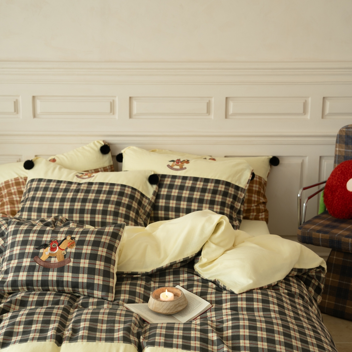 91家纺网 家纺一手货源 找家纺 （总）优然居家纺 2026新款全棉双层纱刺绣四件套-马上有钱（控价260/328/348）