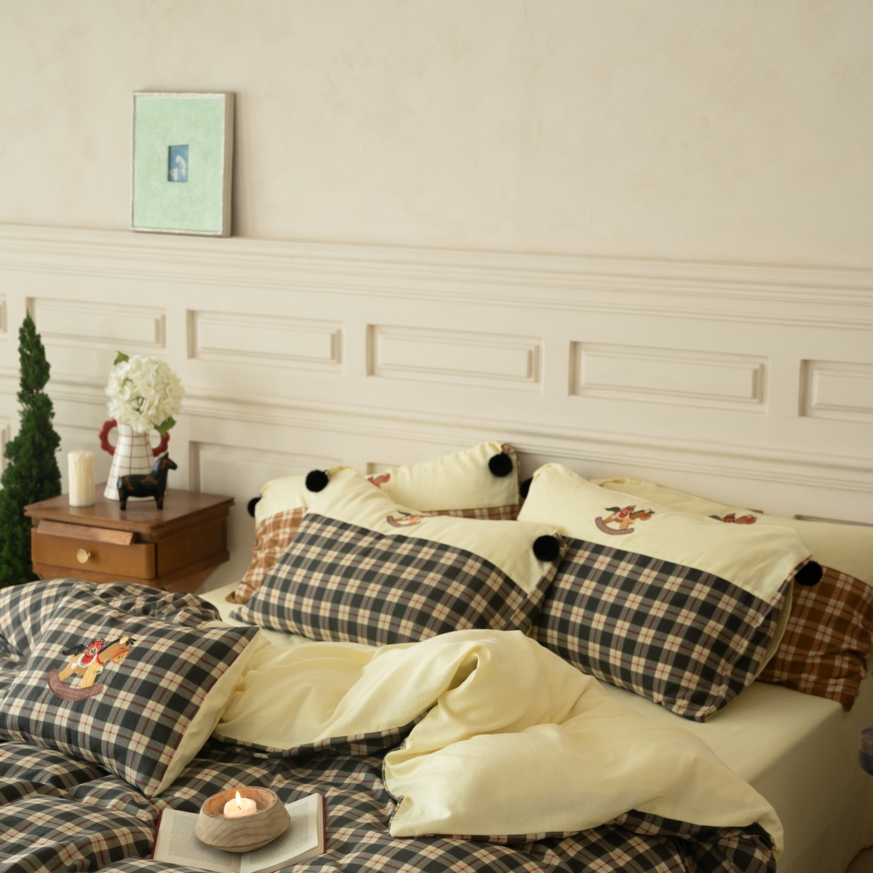 91家纺网 家纺一手货源 找家纺 （总）优然居家纺 2026新款全棉双层纱刺绣四件套-马上有钱（控价260/328/348）