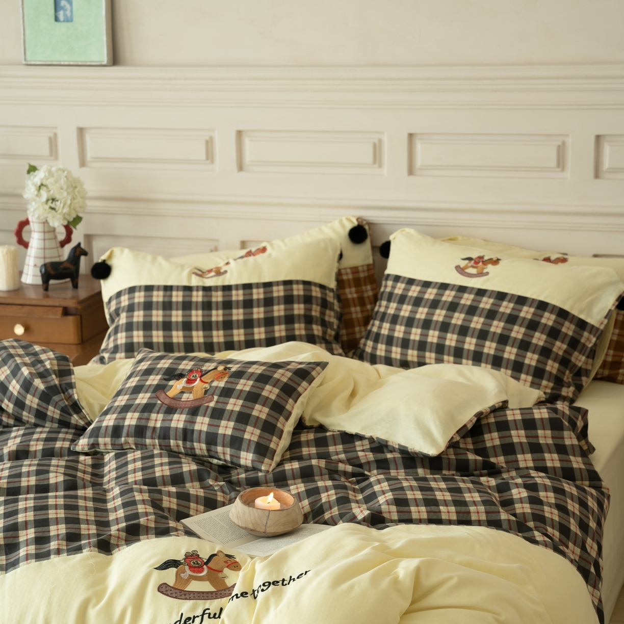 91家纺网 家纺一手货源 找家纺 （总）优然居家纺 2026新款全棉双层纱刺绣四件套-马上有钱（控价260/328/348）