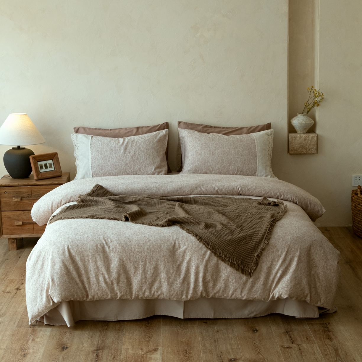 91家纺网 家纺一手货源 找家纺 （总）涞澳家纺 2026新款全棉纯棉水洗棉提花四件套