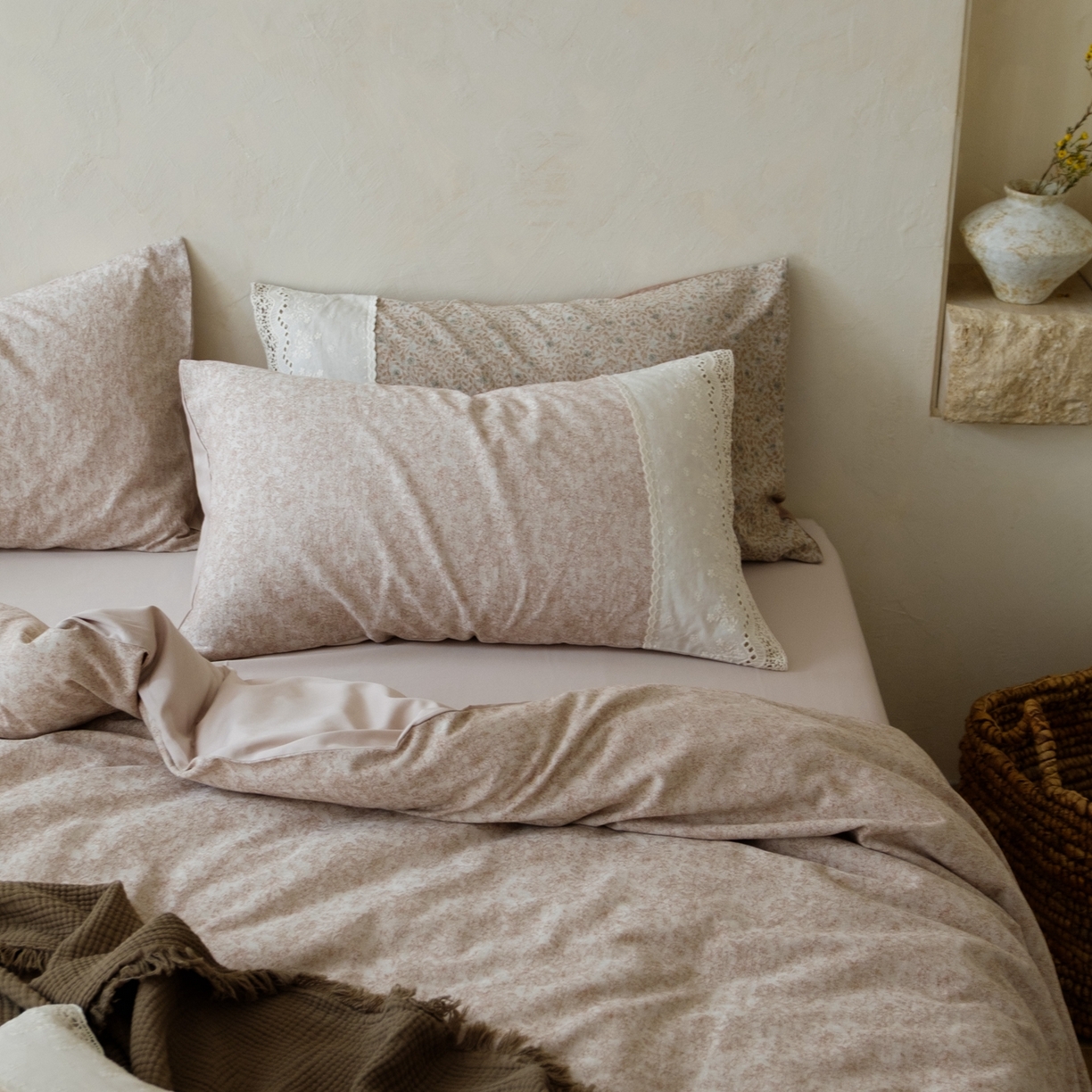 91家纺网 家纺一手货源 找家纺 （总）涞澳家纺 2026新款全棉纯棉水洗棉提花四件套