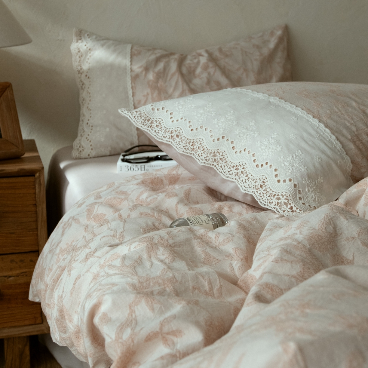 91家纺网 家纺一手货源 找家纺 涞澳家纺 2026新款全棉纯棉水洗棉提花四件套 林间絮语