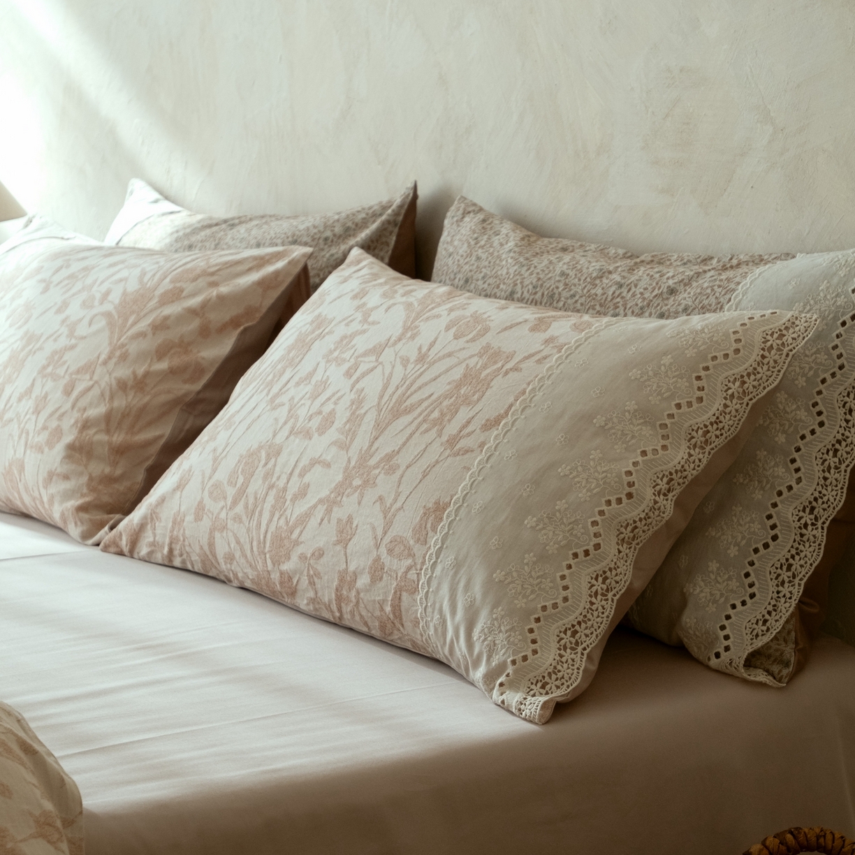 91家纺网 家纺一手货源 找家纺 涞澳家纺 2026新款全棉纯棉水洗棉提花四件套 林间絮语