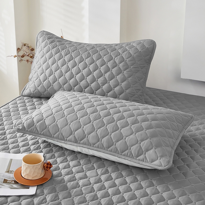 91家纺网 家纺一手货源 找家纺 三盛源 2026新款A类防水夹棉长枕套长款双人枕套1.2 1.5 1.8m米情侣枕头套加长枕芯套-缤纷系列（支持小批量定制尺寸） 缤纷系列-浅灰