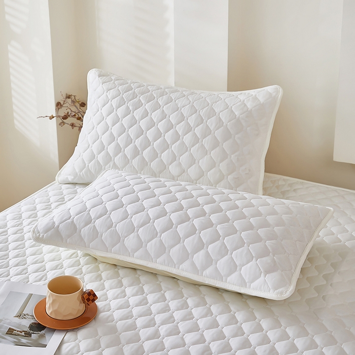 91家纺网 家纺一手货源 找家纺 三盛源 2026新款A类防水夹棉长枕套长款双人枕套1.2 1.5 1.8m米情侣枕头套加长枕芯套-缤纷系列（支持小批量定制尺寸） 缤纷系列-象牙白