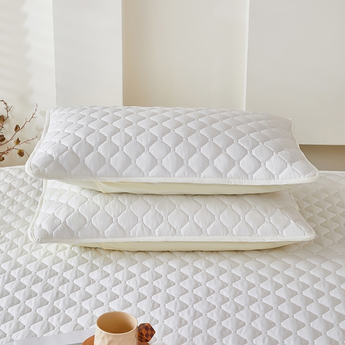 91家纺网 家纺一手货源 找家纺 三盛源 2026新款A类防水夹棉长枕套长款双人枕套1.2 1.5 1.8m米情侣枕头套加长枕芯套-缤纷系列（支持小批量定制尺寸） 缤纷系列-象牙白