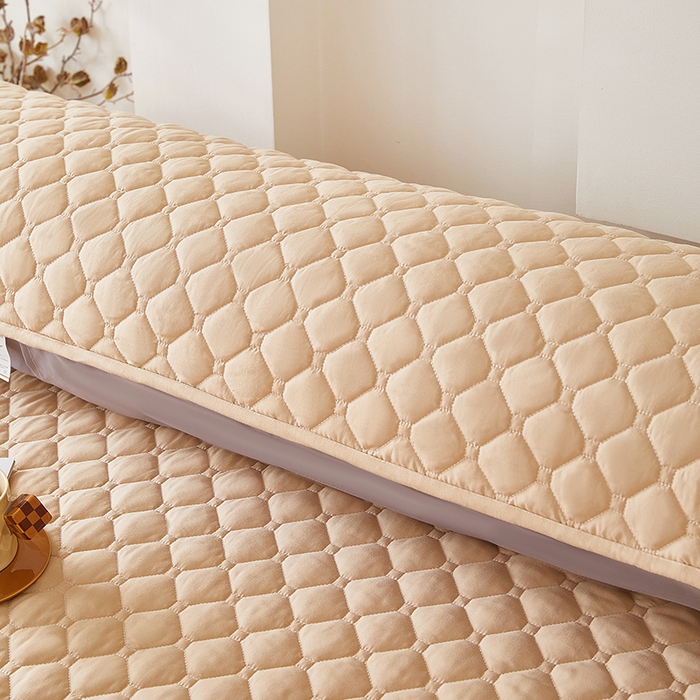 91家纺网 家纺一手货源 找家纺 三盛源 2026新款A类防水夹棉长枕套长款双人枕套1.2 1.5 1.8m米情侣枕头套加长枕芯套-缤纷系列（支持小批量定制尺寸） 缤纷系列-驼色