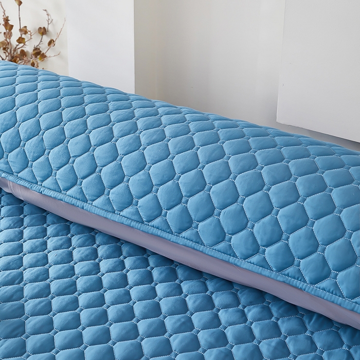 91家纺网 家纺一手货源 找家纺 三盛源 2026新款A类防水夹棉长枕套长款双人枕套1.2 1.5 1.8m米情侣枕头套加长枕芯套-缤纷系列（支持小批量定制尺寸） 缤纷系列-深海蓝