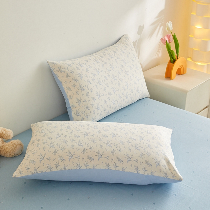 91家纺网 家纺一手货源 找家纺 海洋家纺 2026新款全棉双层纱夏被被子被芯 诺言