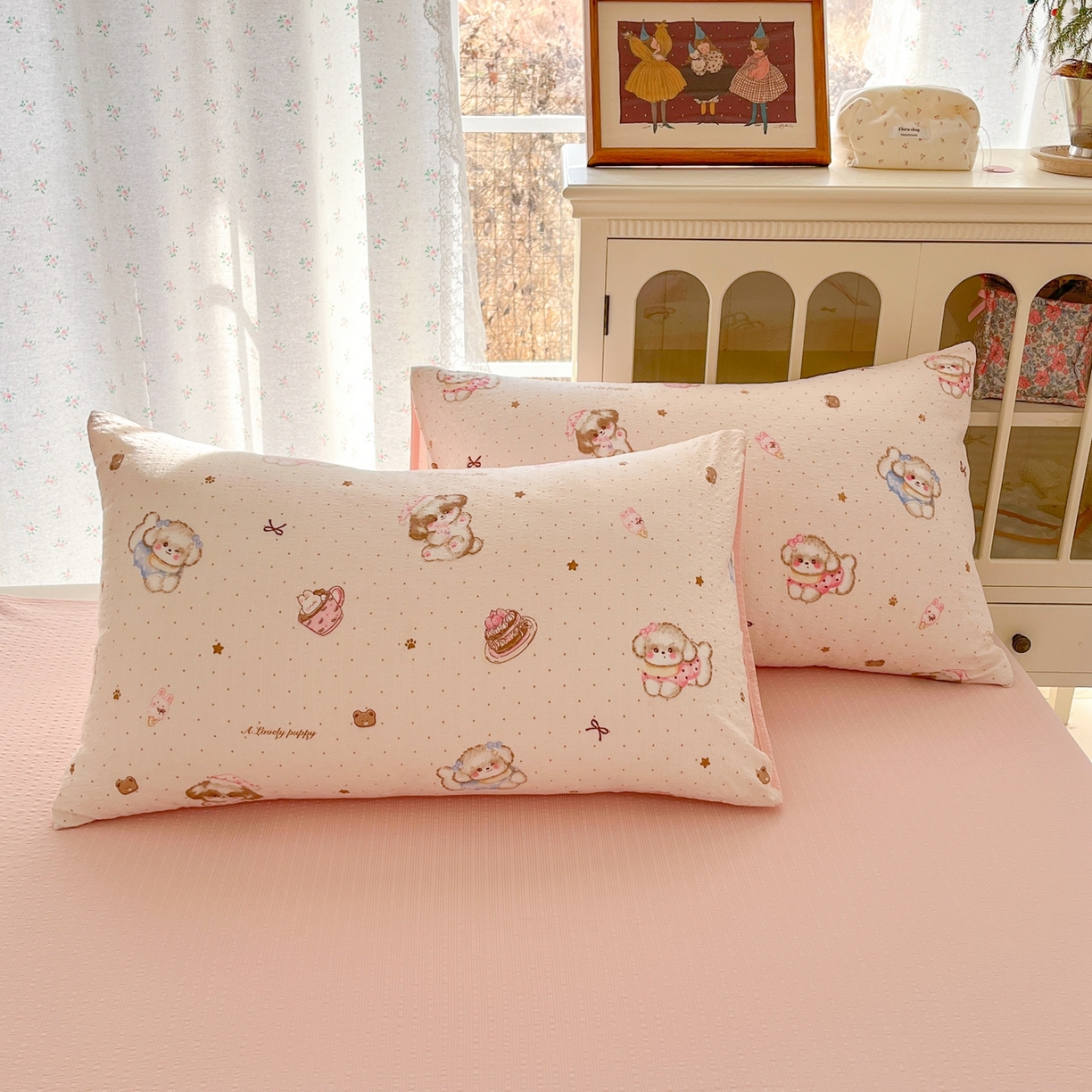 91家纺网 家纺一手货源 找家纺 瑞钰 2026新款直播热款高品质高克重泡泡纱泡芙纱四件套 我的宝贝