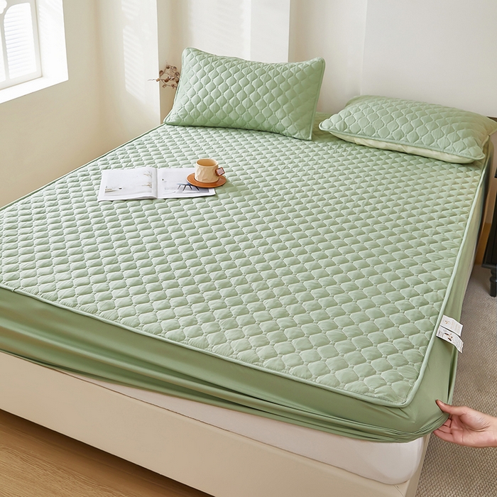 91家纺网 家纺一手货源 找家纺 （总）三盛源 2026新款防水夹棉床笠单件A类防尘隔尿罩家用单双人床垫席梦思全包保护罩-缤纷系列（支持小批量定制尺寸）