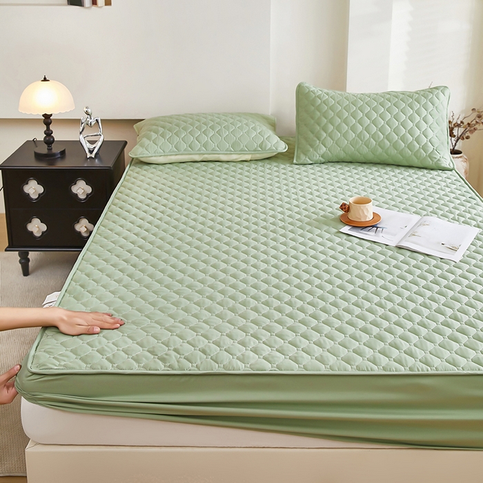 91家纺网 家纺一手货源 找家纺 （总）三盛源 2026新款防水夹棉床笠单件A类防尘隔尿罩家用单双人床垫席梦思全包保护罩-缤纷系列（支持小批量定制尺寸）