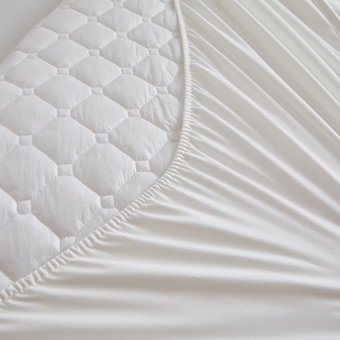 91家纺网 家纺一手货源 找家纺 三盛源 2026新款防水夹棉床笠单件A类防尘隔尿罩家用单双人床垫席梦思全包保护罩-缤纷系列（支持小批量定制尺寸） 缤纷系列-象牙白