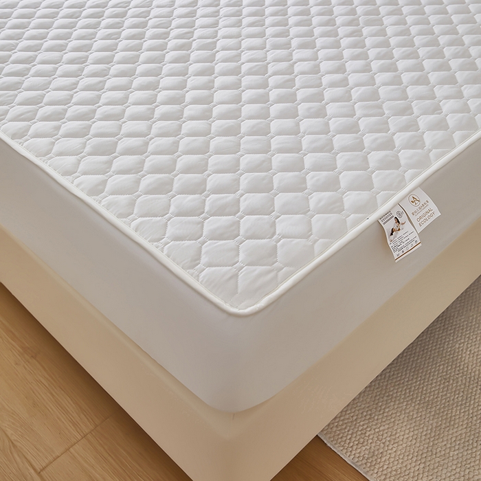 91家纺网 家纺一手货源 找家纺 三盛源 2026新款防水夹棉床笠单件A类防尘隔尿罩家用单双人床垫席梦思全包保护罩-缤纷系列（支持小批量定制尺寸） 缤纷系列-象牙白