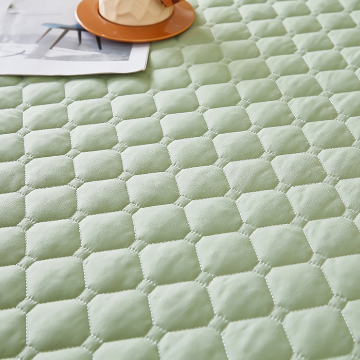 91家纺网 家纺一手货源 找家纺 三盛源 2026新款防水夹棉床笠单件A类防尘隔尿罩家用单双人床垫席梦思全包保护罩-缤纷系列（支持小批量定制尺寸） 缤纷系列-芥末绿