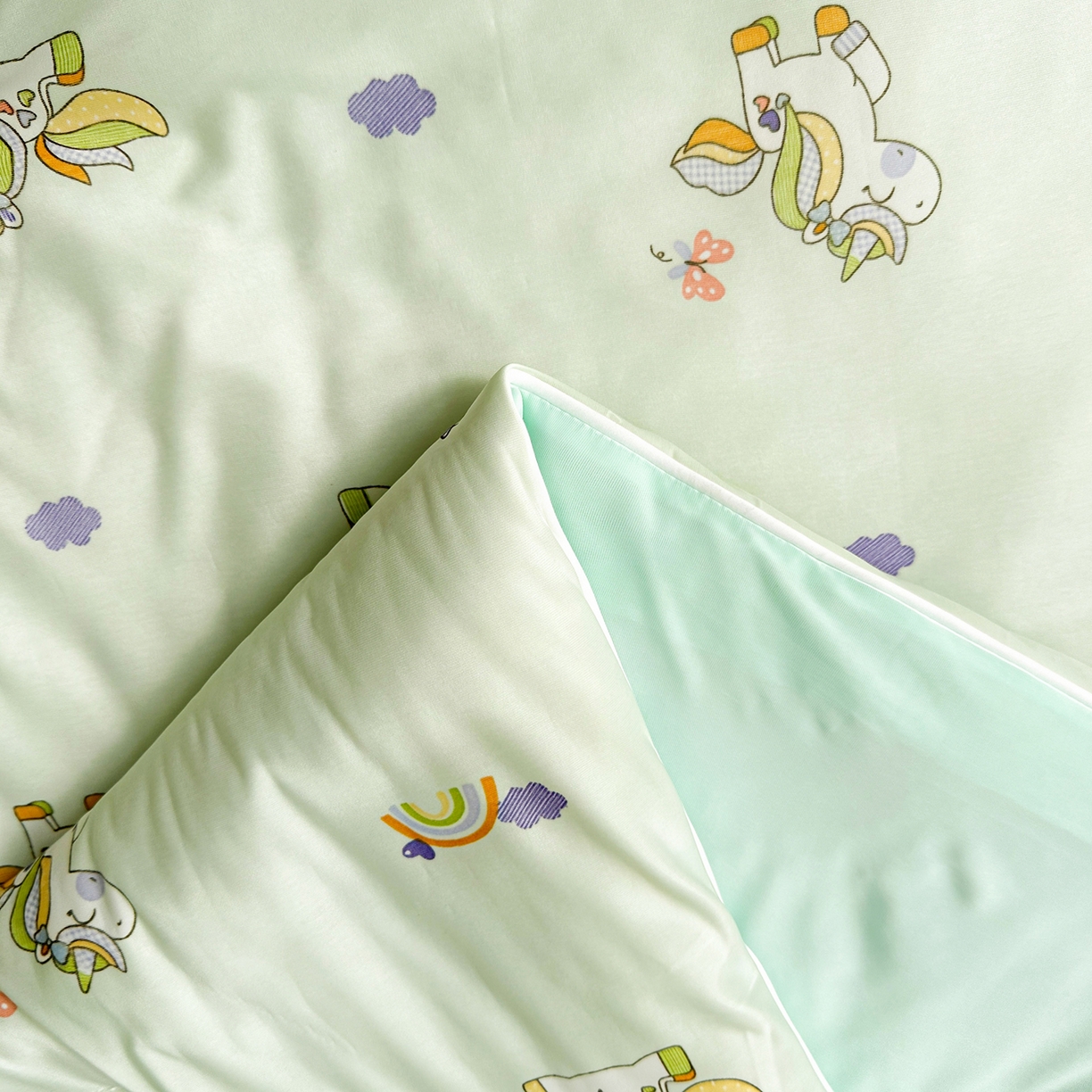 91家纺网 家纺一手货源 找家纺 悦织语 2026新款凉感丝（含氨纶）双面凉感冰丝夏凉被空调被 好运加马