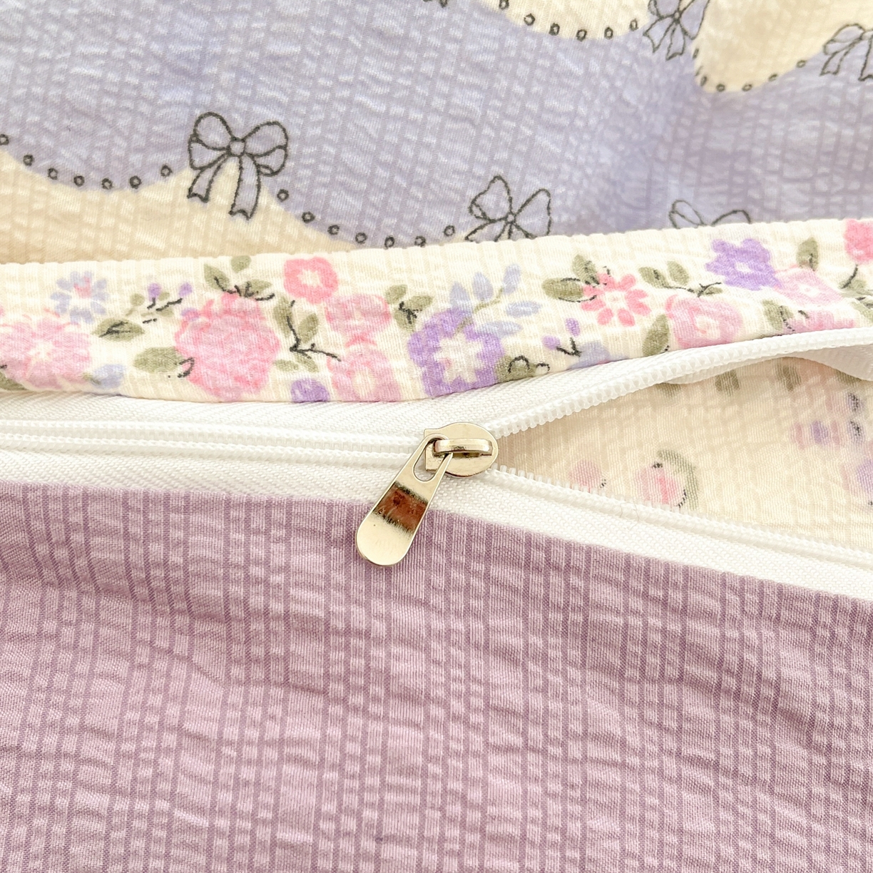 91家纺网 家纺一手货源 找家纺 瑞钰 2026新款直播热款高品质高克重泡泡纱泡芙纱四件套 庄园小姐