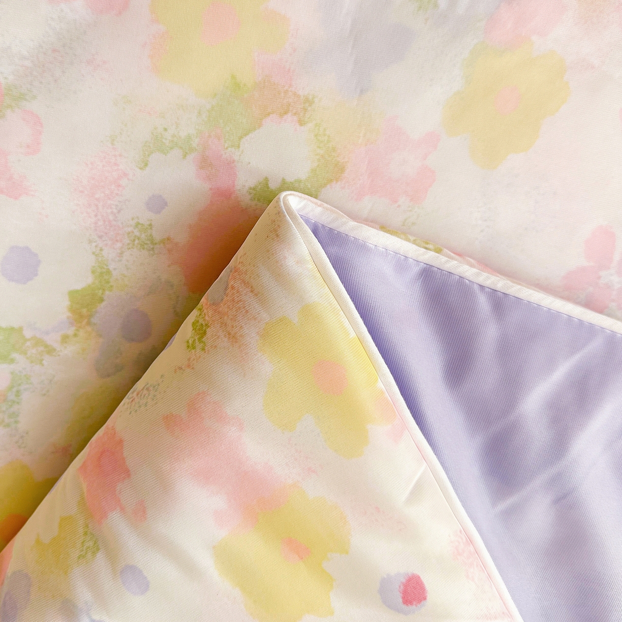 91家纺网 家纺一手货源 找家纺 悦织语 2026新款凉感丝（含氨纶）双面凉感冰丝夏凉被空调被 花间集