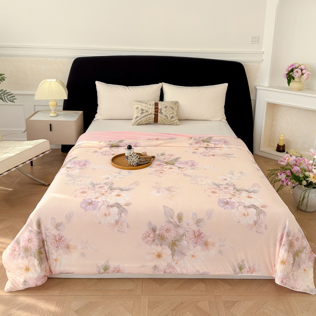 91家纺网 家纺一手货源 找家纺 圣尔雅家纺 2026春夏新款数码印花凉感丝夏被夏凉被空调被系列 尔雅