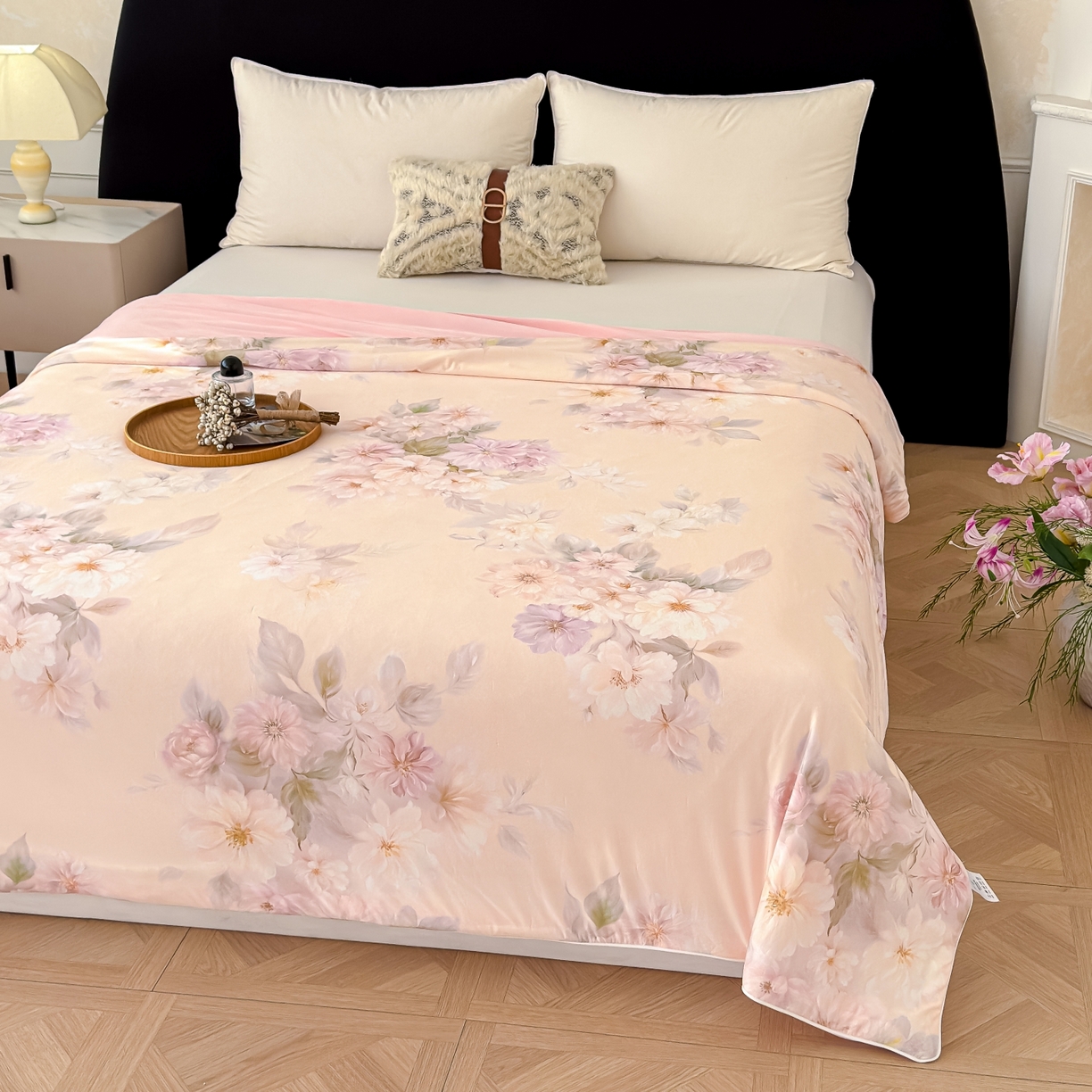 91家纺网 家纺一手货源 找家纺 圣尔雅家纺 2026春夏新款数码印花凉感丝夏被夏凉被空调被系列 尔雅