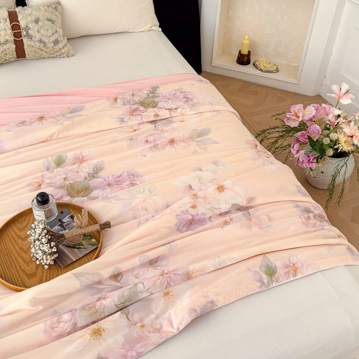 91家纺网 家纺一手货源 找家纺 圣尔雅家纺 2026春夏新款数码印花凉感丝夏被夏凉被空调被系列 尔雅