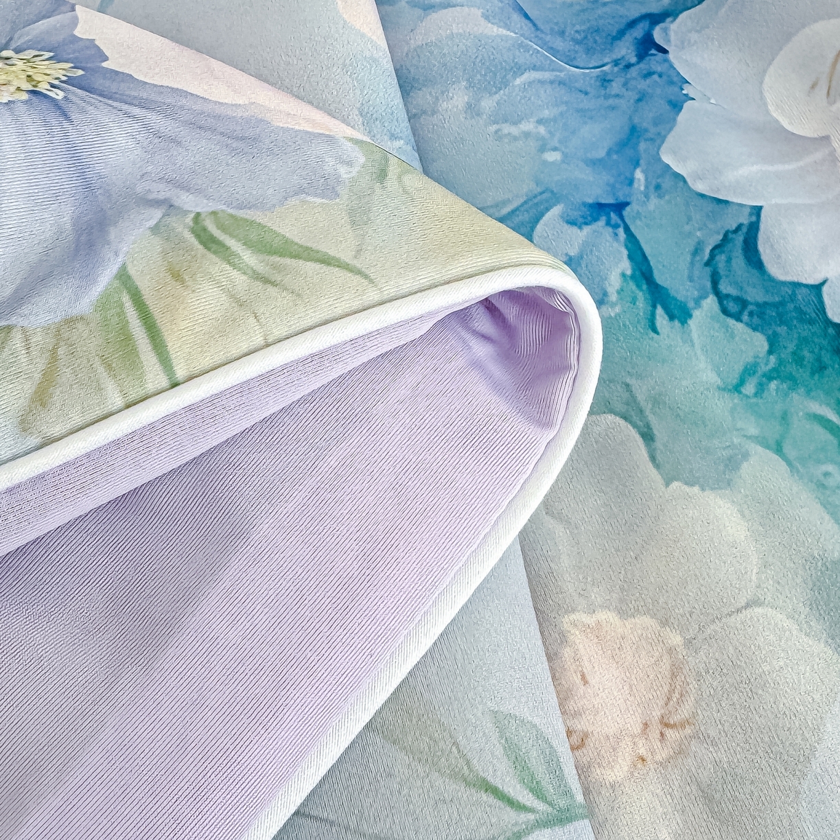 91家纺网 家纺一手货源 找家纺 圣尔雅家纺 2026春夏新款数码印花凉感丝夏被夏凉被空调被系列 花雾