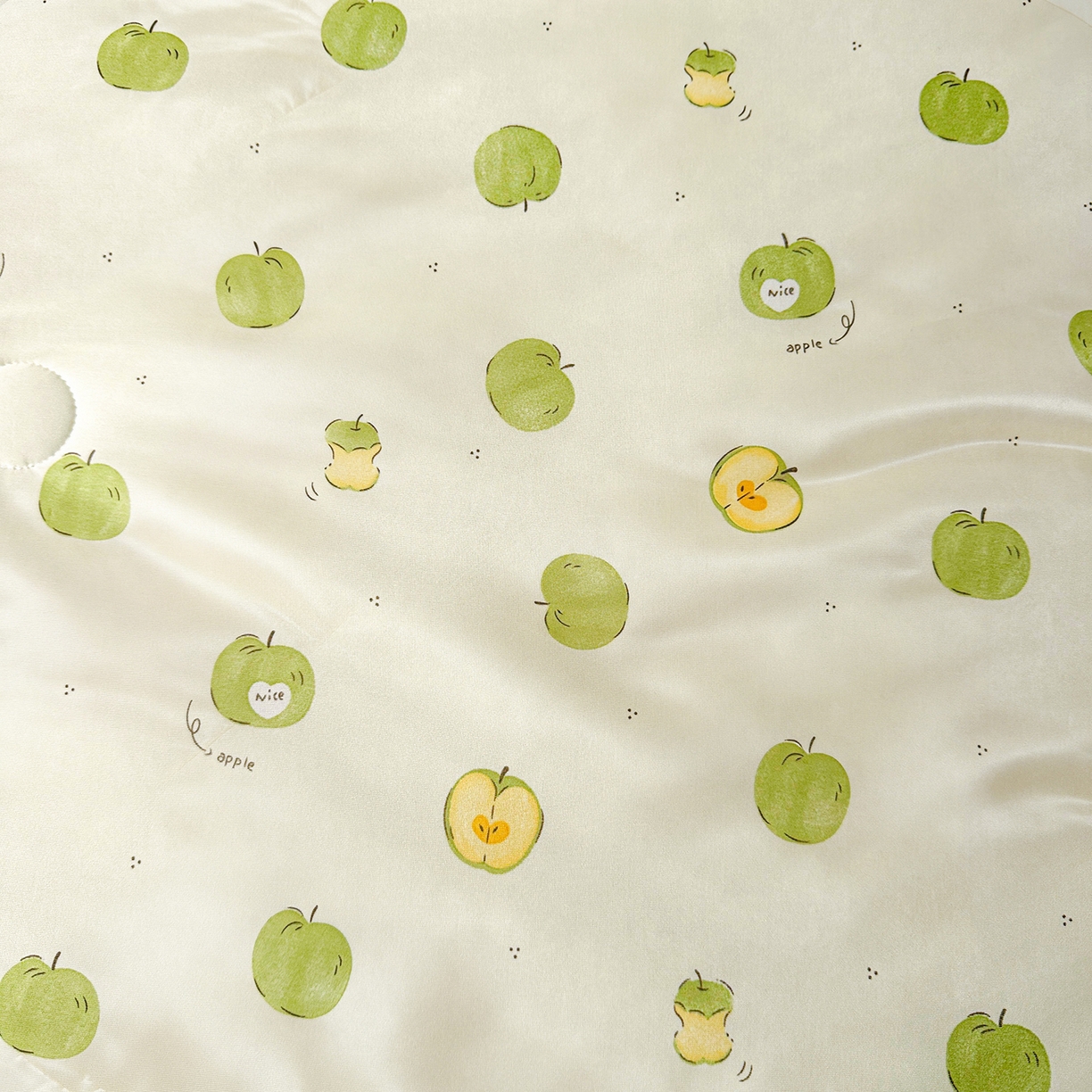 91家纺网 家纺一手货源 找家纺 悦织语 2026新款凉感丝（含氨纶）双面凉感冰丝夏凉被空调被 青苹果