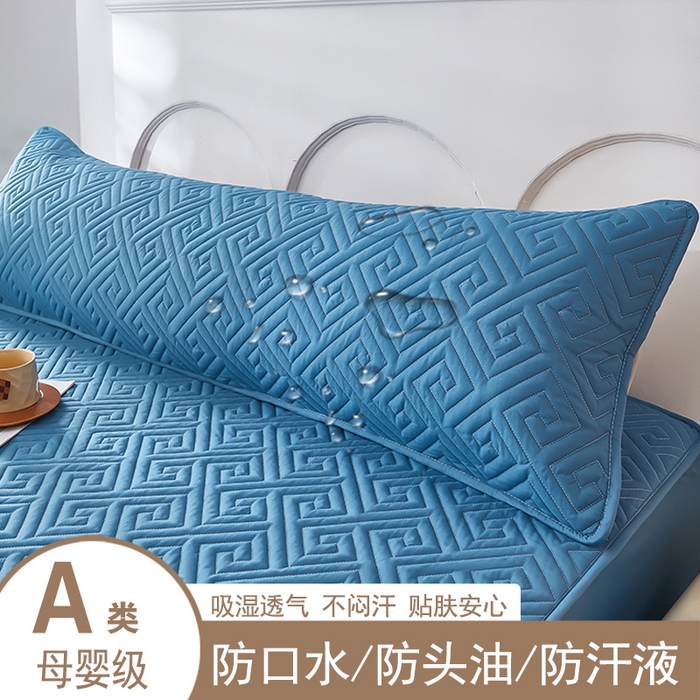 91家纺网 家纺一手货源 找家纺 （总）三盛源 2026新款A类防水隔脏夹棉枕套枕头单双人保护套隔离枕芯水洗棉枕头套家用防口水-简奢系列（支持小批量定制尺寸）