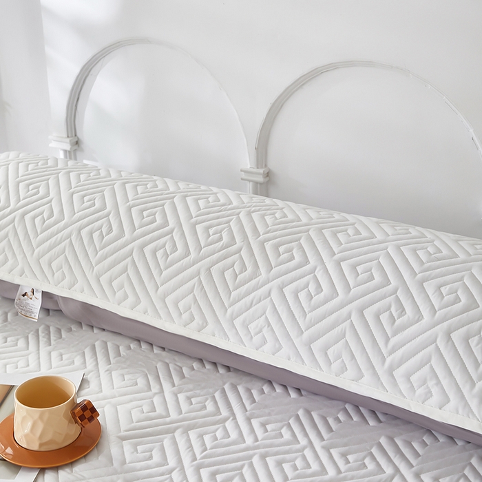 91家纺网 家纺一手货源 找家纺 三盛源 2026新款A类防水隔脏夹棉枕套枕头单双人保护套隔离枕芯水洗棉枕头套家用防口水-简奢系列（支持小批量定制尺寸） 简奢系列-月光白