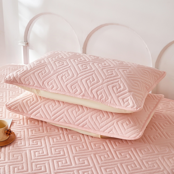 91家纺网 家纺一手货源 找家纺 三盛源 2026新款A类防水隔脏夹棉枕套枕头单双人保护套隔离枕芯水洗棉枕头套家用防口水-简奢系列（支持小批量定制尺寸） 简奢系列-桃粉