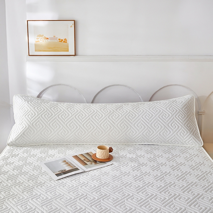 91家纺网 家纺一手货源 找家纺 三盛源 2026新款A类防水隔脏夹棉枕套枕头单双人保护套隔离枕芯水洗棉枕头套家用防口水-简奢系列（支持小批量定制尺寸） 简奢系列-月光白