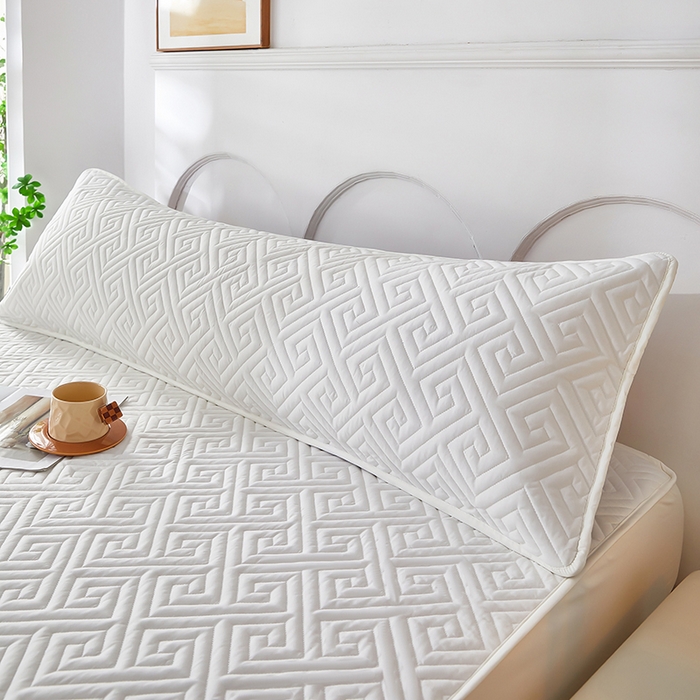 91家纺网 家纺一手货源 找家纺 三盛源 2026新款A类防水隔脏夹棉枕套枕头单双人保护套隔离枕芯水洗棉枕头套家用防口水-简奢系列（支持小批量定制尺寸） 简奢系列-月光白