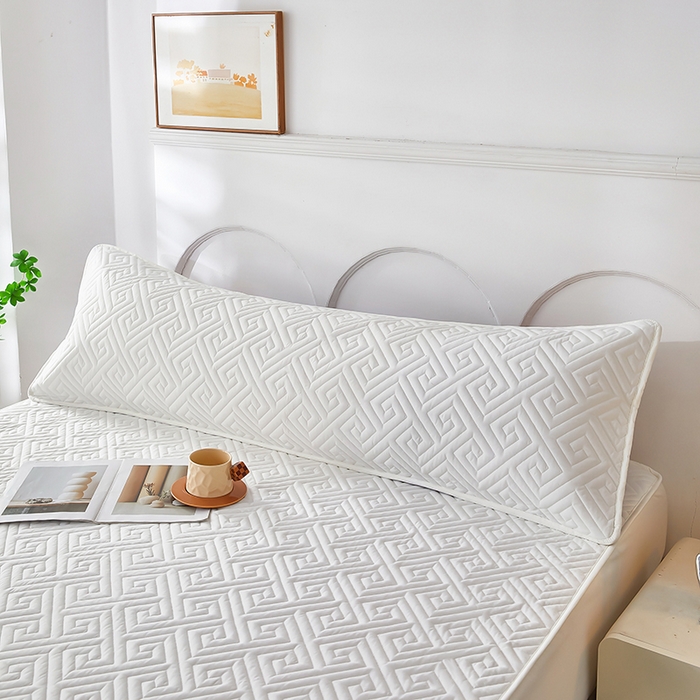 91家纺网 家纺一手货源 找家纺 三盛源 2026新款A类防水隔脏夹棉枕套枕头单双人保护套隔离枕芯水洗棉枕头套家用防口水-简奢系列（支持小批量定制尺寸） 简奢系列-月光白