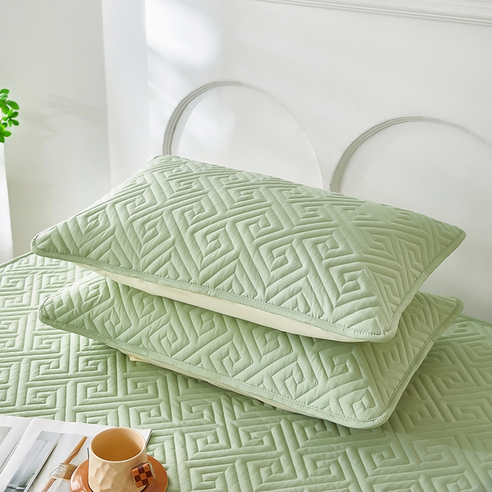 91家纺网 家纺一手货源 找家纺 三盛源 2026新款A类防水隔脏夹棉枕套枕头单双人保护套隔离枕芯水洗棉枕头套家用防口水-简奢系列（支持小批量定制尺寸） 简奢系列-薄荷绿